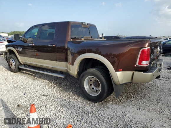 2015 Ram 3500 Longhorn with VIN 3C63RRNL1FG612813, listed as a Copart auction lot 64966184 with 131,013 mi miles and Clean Title. Bid and sale history available at carsss.com. Image 2.