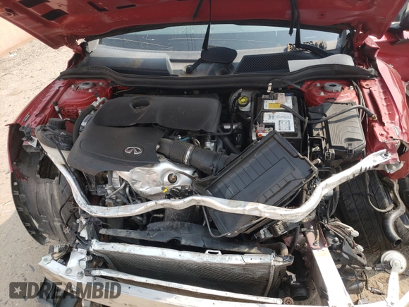 2017 Infiniti QX30 Luxury with VIN SJKCH5CR9HA024782, listed as a Copart auction lot 50143561 with 76,899 mi miles and Salvage title. Bid and sale history available at DreamBid. Image 7.