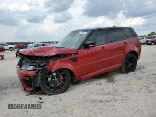 2022 Land Rover Range Rover Sport SVR with VIN SALWZ2RE6NA219923, listed as a Copart auction lot 72841544 with 48,211 mi miles and Salvage Title. Bid and sale history available at DreamBid. Image 1.
