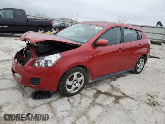 2009 Pontiac Vibe w/1SA with VIN 5Y2SP67859Z466325, listed as a Copart auction lot 82521294 with 129,191 mi miles and Salvage Title. Bid and sale history available at carsss.com. Image 1.