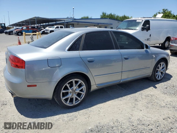 2008 Audi A4 2.0T with VIN WAUAF78E58A162740, listed as a Copart auction lot 60241235 with 124,040 mi miles and Clean title. Bid and sale history available at DreamBid. Image 3.