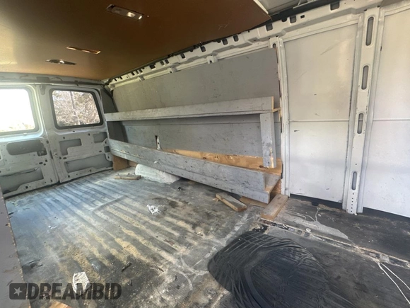 2020 Chevrolet Express Cargo Van with VIN 1GCWGBFP4L1136829, listed as a Copart auction lot 43995485 with 107,384 mi miles and Clean Title. Bid and sale history available at carsss.com. Image 6.