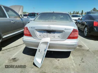 2004 Mercedes-Benz S-Class with VIN WDBNG75J64A432425, listed as a Copart auction lot 69117804 with 0 mi miles and Salvage Title. Bid and sale history available at carsss.com. Image 6.