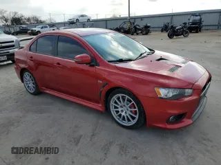 2015 Mitsubishi Lancer Evolution GSR with VIN JA32W8FV5FU014212, listed as a Copart auction lot 44785485 with 81,856 mi miles and Salvage Title. Bid and sale history available at carsss.com. Image 4.