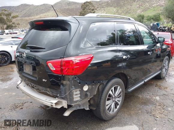 2018 Nissan Pathfinder S with VIN 5N1DR2MN1JC640710, listed as a IAAI auction lot 41589166 with 93,554 mi miles and . Bid and sale history available at DreamBid. Image 4.