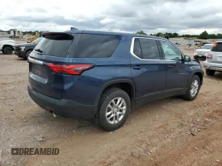 2022 Chevrolet Traverse LS with VIN 1GNERFKWXNJ134149, listed as a Copart auction lot 58736915 with 73,431 mi miles and Salvage title. Bid and sale history available at DreamBid. Image 3.