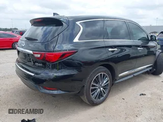 2020 Infiniti QX60 Pure with VIN 5N1DL0MM3LC524411, listed as a IAAI auction lot 42292734 with 51,221 mi miles and . Bid and sale history available at DreamBid. Image 4.