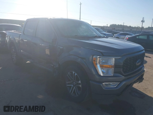 2021 Ford F-150 XL with VIN 1FTEW1C56MFA89903, listed as a IAAI auction lot 41657308 with 105,626 mi miles. Bid and sale history available at carsss.com. Image 1.