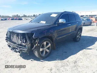 2014 Jeep Grand Cherokee Overland with VIN 1C4RJECG9EC522075, listed as a IAAI auction lot 41683670 with 1 mi miles. Bid and sale history available at carsss.com. Image 2.