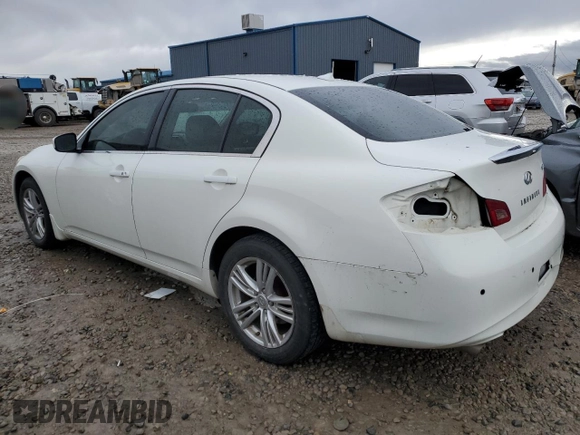 2011 Infiniti G37 x with VIN JN1CV6AR1BM407175, listed as a Copart auction lot 46539325 with 145,486 mi miles and Salvage Title. Bid and sale history available at carsss.com. Image 2.