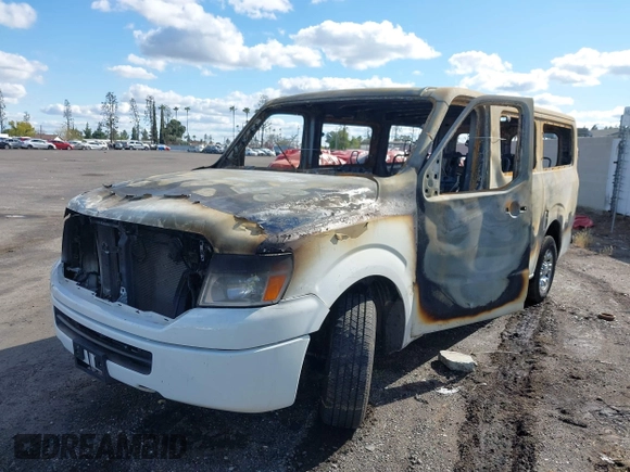2018 Nissan NV SV z VIN 5BZBF0AA1JN850819, wystawiony jako IAAI lot #41817972 z przebiegiem Nie podano mil oraz . Historia ofert i sprzedaży dostępna na DreamBid. Obrazek 2.