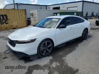 2024 Honda Accord Sport с VIN 1HGCY2F55RA067108, выставлен на аукционе Copart как лот 56850025 с пробегом 21 310 миль миль и Списание • Salvage title. История ставок и продаж доступна на DreamBid. Изображение 1.