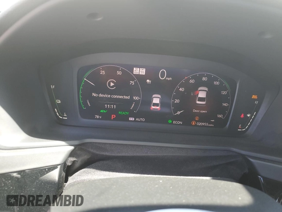 2023 Honda Accord Touring with VIN 1HGCY2F82PA037197, listed as a Copart auction lot 60670065 with 20,955 mi miles and Salvage title. Bid and sale history available at DreamBid. Image 9.