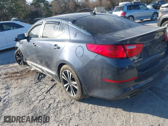2015 Kia Optima EX with VIN 5XXGN4A71FG426726, listed as a IAAI auction lot 41341272 with 114,298 mi miles. Bid and sale history available at carsss.com. Image 3.