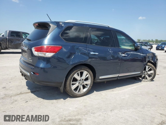 2014 Nissan Pathfinder S with VIN 5N1AR2MM9EC603825, listed as a Copart auction lot 54376525 with 229,783 mi miles and Salvage title. Bid and sale history available at DreamBid. Image 3.
