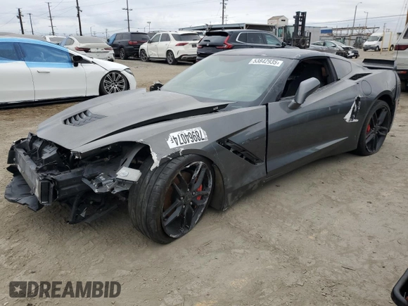 2016 Chevrolet Corvette 3LT with VIN 1G1YF2D78G5122230, listed as a Copart auction lot 53842935 with 0 mi miles and Salvage Title. Bid and sale history available at carsss.com. Image 1.