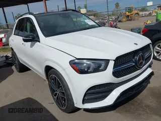 2021 Mercedes-Benz GLE 450 with VIN 4JGFB5KB5MA405637, listed as a IAAI auction lot 41620048 with 61,928 mi miles and . Bid and sale history available at DreamBid. Image 1.