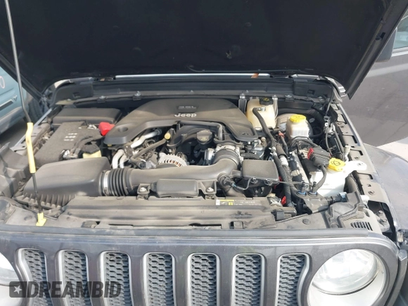 2018 Jeep Wrangler Unlimited Sahara z VIN 1C4HJXEG5JW194523, wystawiony jako IAAI lot #42056557 z przebiegiem 71 141 mil mil oraz . Historia ofert i sprzedaży dostępna na DreamBid. Obrazek 10.