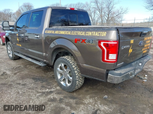 2015 Ford F-150 XLT with VIN 1FTEW1EG8FKE04306, listed as a IAAI auction lot 41864522 with 133,373 mi miles. Bid and sale history available at carsss.com. Image 3.