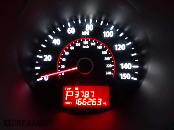 2013 Kia Sorento LX with VIN 5XYKTDA20DG346430, listed as a IAAI auction lot 41325629 with 166,263 mi miles. Bid and sale history available at carsss.com. Image 7.