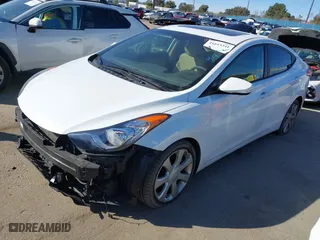 2012 Hyundai Elantra GLS with VIN 5NPDH4AE4CH148512, listed as a IAAI auction lot 41643341 with 59,549 mi miles. Bid and sale history available at carsss.com. Image 2.