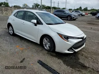 2020 Toyota Corolla Hatchback SE with VIN JTND4RBE2L3088079, listed as a Copart auction lot 75100054 with 27,730 mi miles and Salvage Title. Bid and sale history available at carsss.com. Image 13.