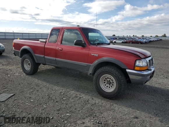 1998 Ford Ranger XL with VIN 1FTZR15X6WPB01133, listed as a Copart auction lot 57138665 with 147,672 mi miles and Salvage title. Bid and sale history available at DreamBid. Image 4.