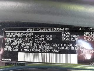 2012 Volvo XC60 3.2L with VIN YV4952DL8C2290826, listed as a IAAI auction lot 42067621 with 217,562 mi miles and . Bid and sale history available at DreamBid. Image 9.