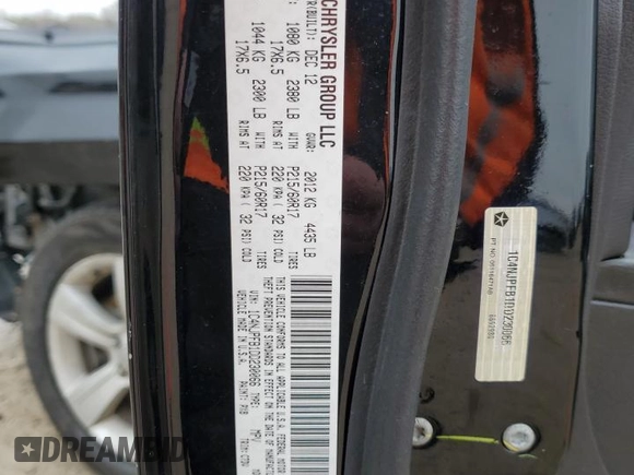2013 Jeep Patriot Latitude with VIN 1C4NJPFB1DD230066, listed as a Copart auction lot 42530185 with 93,280 mi miles and Salvage Title. Bid and sale history available at carsss.com. Image 13.