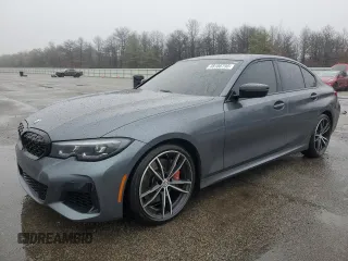 2022 BMW 3 Series M340i xDrive with VIN 3MW5U9J00N8C25719, listed as a Copart auction lot 48188795 with 21,969 mi miles and Salvage Title. Bid and sale history available at carsss.com. Image 1.