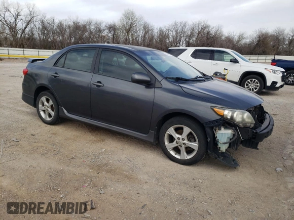 2011 Toyota Corolla L with VIN 2T1BU4EE3BC635456, listed as a Copart auction lot 48866435 with 184,290 mi miles and Salvage Title. Bid and sale history available at carsss.com. Image 4.