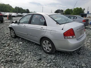 2007 Kia Spectra EX with VIN KNAFE121375410633, listed as a Copart auction lot 57424305 with Not provided miles and Salvage title. Bid and sale history available at DreamBid. Image 2.