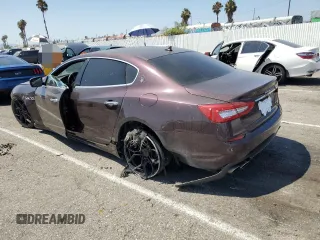 2016 Maserati Quattroporte S with VIN ZAM56RPA0G1185318, listed as a Copart auction lot 62977003 with 0 mi miles. Bid and sale history available at carsss.com. Image 2.