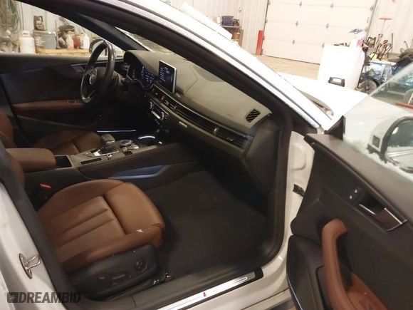 2019 Audi A5 Sportback Premium Plus with VIN WAUENCF58KA044074, listed as a IAAI auction lot 41300962 with 45,001 mi miles. Bid and sale history available at carsss.com. Image 5.