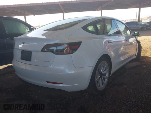 2021 Tesla Model 3 Long Range with VIN 5YJ3E1EBXMF868965, listed as a IAAI auction lot 41548119 with 43,087 mi miles and . Bid and sale history available at DreamBid. Image 4.