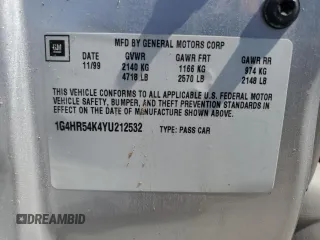 2000 Buick LeSabre Limited с VIN 1G4HR54K4YU212532, выставлен на аукционе Copart как лот 54661975 с пробегом 131 876 миль миль и Списание • Salvage title. История ставок и продаж доступна на DreamBid. Изображение 12.