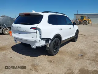 2024 Kia Telluride EX X-Line with VIN 5XYP3DGC1RG518591, listed as a IAAI auction lot 42213577 with 15,760 mi miles and . Bid and sale history available at DreamBid. Image 4.