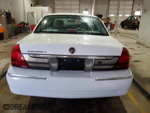 2009 Mercury Grand Marquis LS with VIN 2MEHM75VX9X618590, listed as a Copart auction lot 53475205 with 110,097 mi miles and Salvage Title. Bid and sale history available at carsss.com. Image 6.
