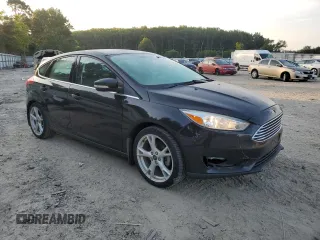 2015 Ford Focus Titanium with VIN 1FADP3N23FL346078, listed as a Copart auction lot 61991195 with 188,014 mi miles and Salvage title. Bid and sale history available at DreamBid. Image 4.