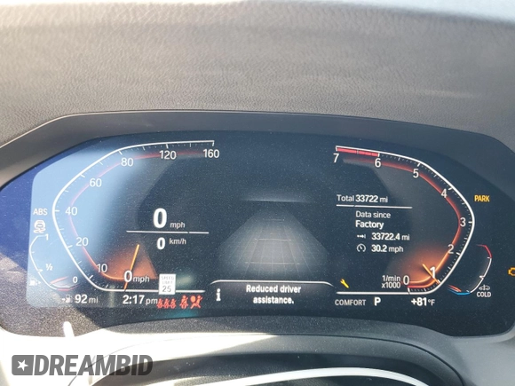 2022 BMW 4 Series 430i z VIN WBA63AV04NFM02881, wystawiony jako Copart lot #49373595 z przebiegiem 33 722 mil mil oraz Szkoda całkowita • Salvage title. Historia ofert i sprzedaży dostępna na DreamBid. Obrazek 9.
