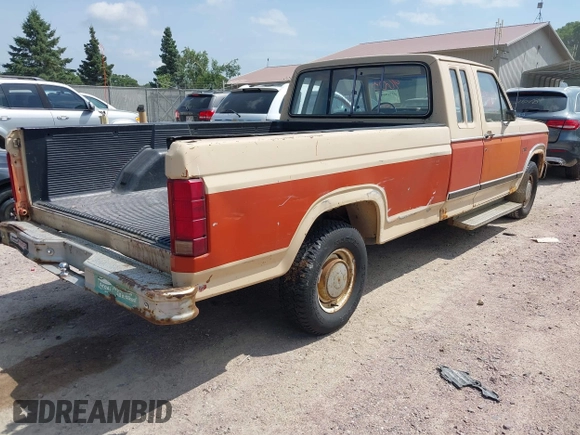 1983 Ford F-150 with VIN 1FTEX15Y5DKA31809, listed as a IAAI auction lot 42719603 with 19,240 mi miles and . Bid and sale history available at DreamBid. Image 4.