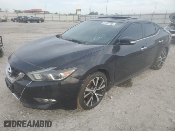 2017 Nissan Maxima SL with VIN 1N4AA6AP2HC449938, listed as a Copart auction lot 61345585 with Not provided miles and Salvage title. Bid and sale history available at DreamBid. Image 1.