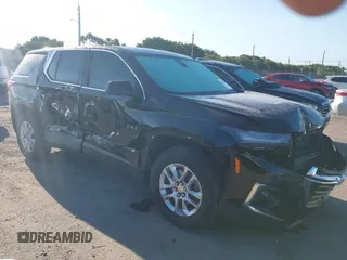 2023 Chevrolet Traverse LS with VIN 1GNERFKW9PJ340291, listed as a IAAI auction lot 41827755 with 16,677 mi miles. Bid and sale history available at carsss.com. Image 1.