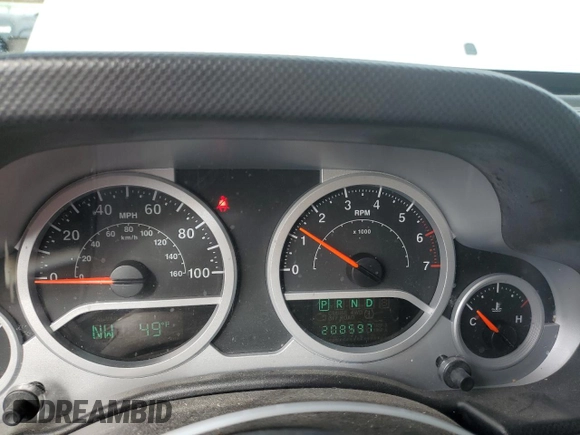2008 Jeep Wrangler Unlimited Rubicon with VIN 1J4GA69178L643704, listed as a Copart auction lot 47472055 with 208,597 mi miles and Clean Title. Bid and sale history available at carsss.com. Image 9.