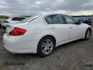 2012 Infiniti G25 Journey with VIN JN1DV6AP5CM813125, listed as a Copart auction lot 52281745 with 88,525 mi miles and Salvage Title. Bid and sale history available at carsss.com. Image 3.