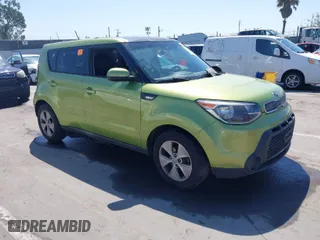 2014 Kia Soul with VIN KNDJN2A29E7707596, listed as a IAAI auction lot 41998355 with 1 mi miles. Bid and sale history available at carsss.com. Image 1.