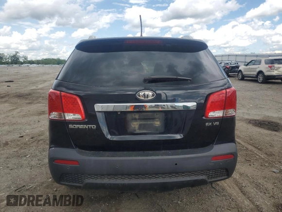 2011 Kia Sorento EX with VIN 5XYKUDA23BG037514, listed as a Copart auction lot 55609025 with 186,135 mi miles and Clean Title. Bid and sale history available at DreamBid. Image 6.