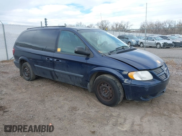 2005 Dodge Caravan SE with VIN 1D4GP24R75B108449, listed as a IAAI auction lot 41734639 with 266,376 mi miles and . Bid and sale history available at DreamBid. Image 1.