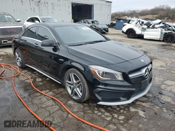 2015 Mercedes-Benz CLA 45 AMG with VIN WDDSJ5CB3FN184383, listed as a Copart auction lot 81484544 with 71,880 mi miles and Clean Title. Bid and sale history available at DreamBid. Image 4.