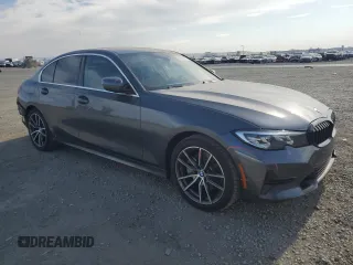2020 BMW 3 Series 330i with VIN 3MW5R1J0XL8B36966, listed as a Copart auction lot 58501495 with 27,813 mi miles and Salvage title. Bid and sale history available at DreamBid. Image 4.
